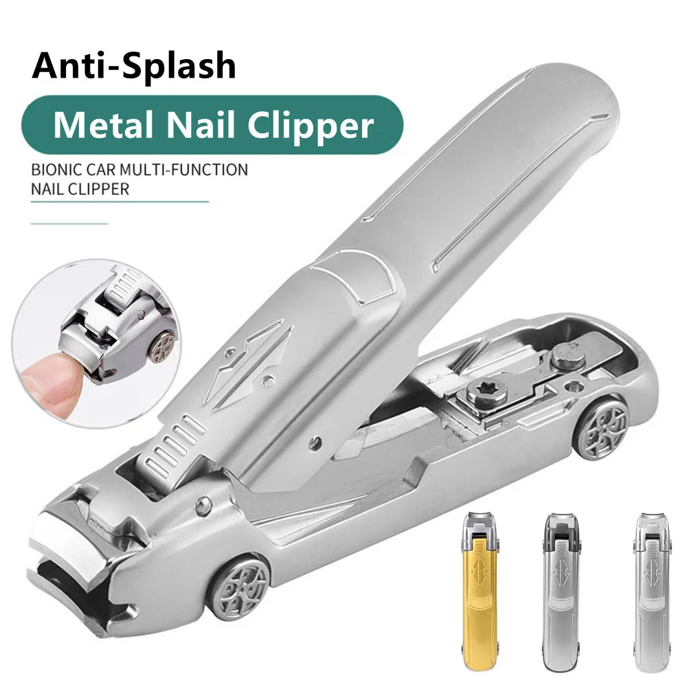 Creative Car shaped Nail Clippers Stainless Steel Multifunctional No Splash Nail Cutter Toenail