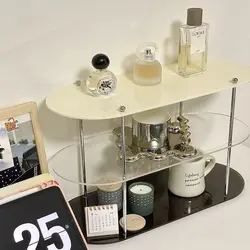 INS Style Storage Rack Acrylic Shelf Bathroom Countertop Cosmetics Display Multi-Layer Coffee Cup Holder Desktop storage decor