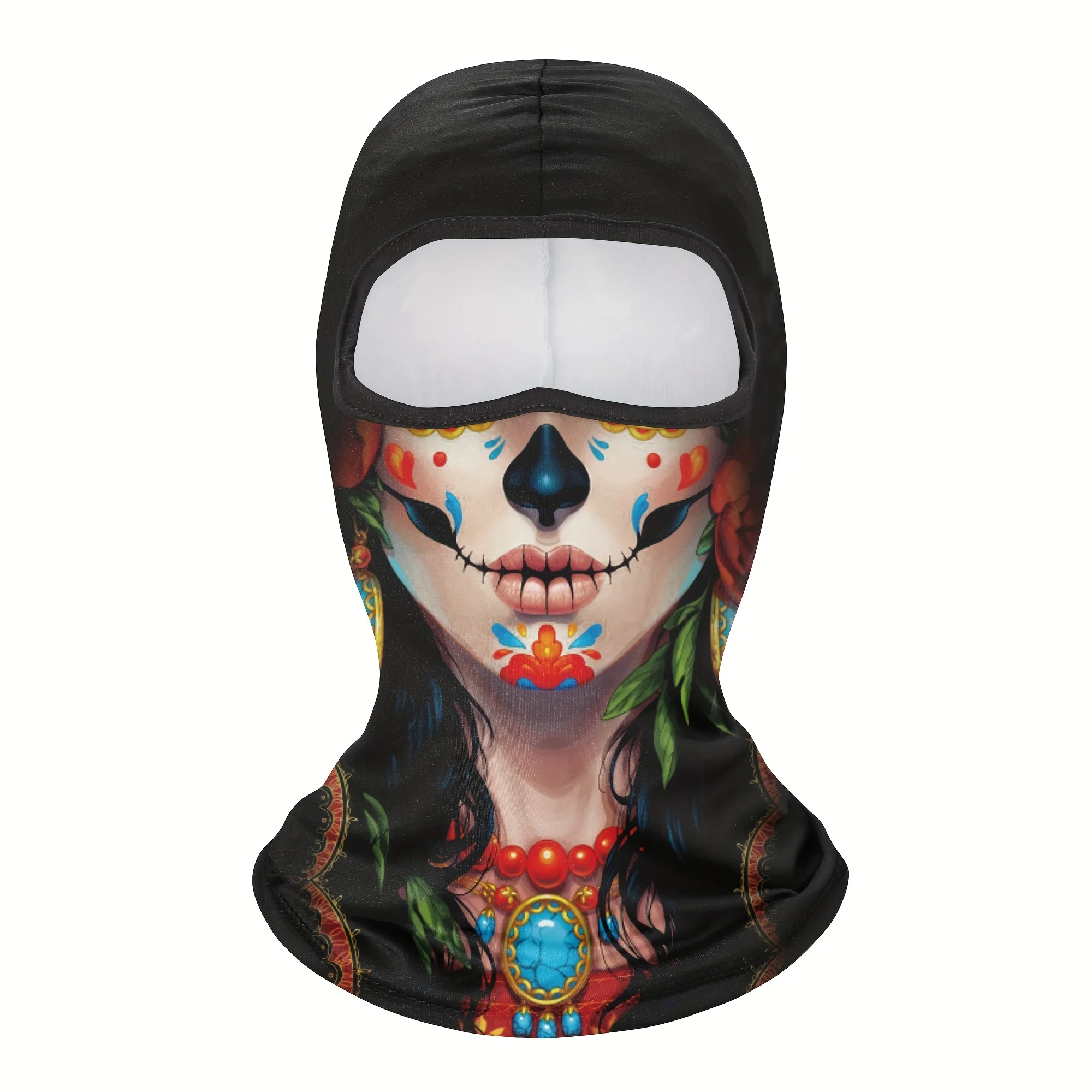 Breathable Windproof Balaclava Face Mask - Clown Ghost Skull Design, UV Protection
