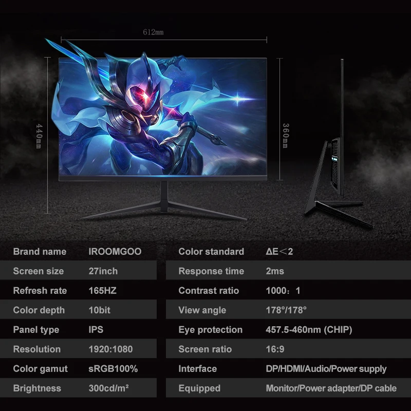 PC  165Hz 240Hz IPS LED ÷, QHD ũž ̹ ǻ ũ,  г, 2560*1440 HDMI ȣȯ DP, 27 ġ