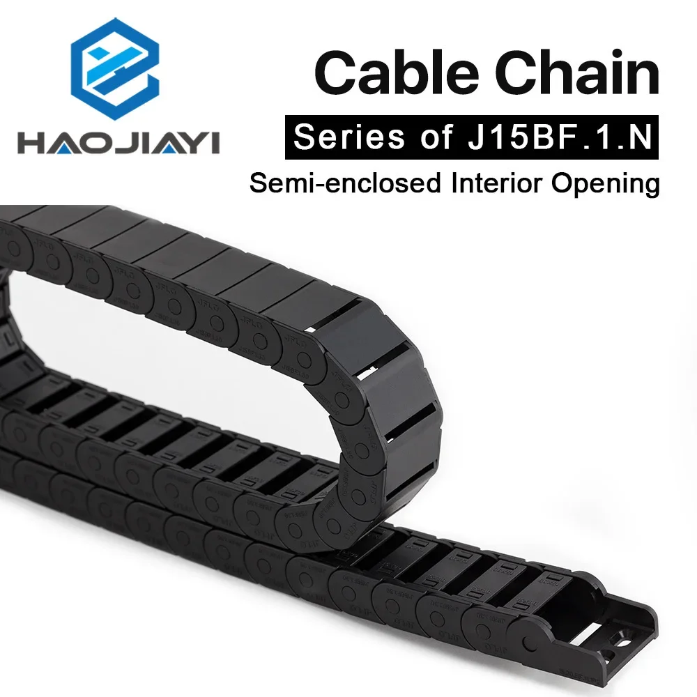 Cable Chain Semi-Enclosed Interior Opening 15x15 15x20 15x30 Drag Plastic Towline Transmission Machine Accessories