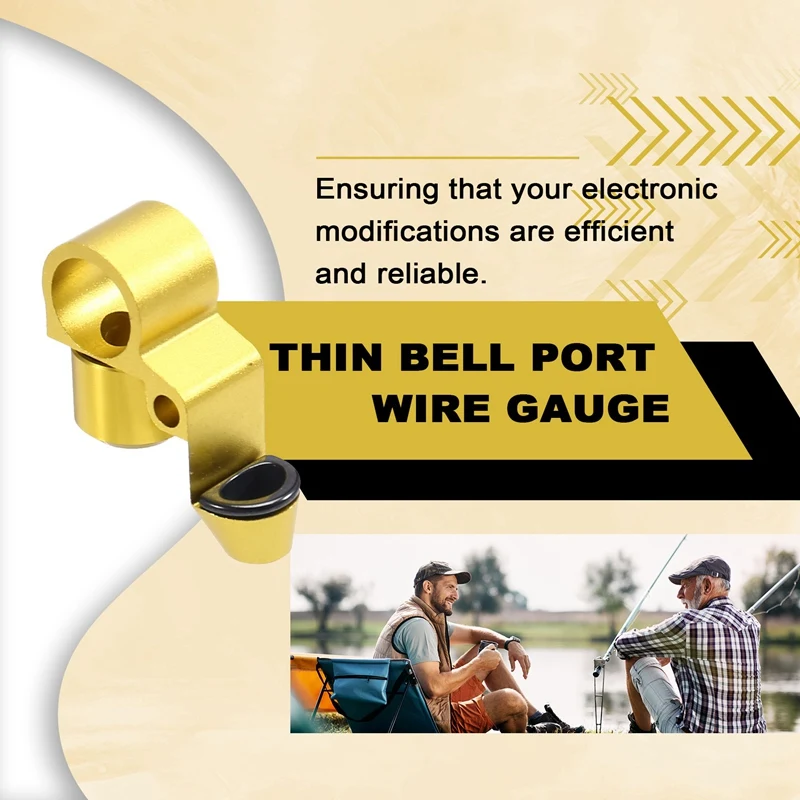 Lua Outlet Hole Conductor Modification Accessories Thin Bell Port Wire Gauge Yellow