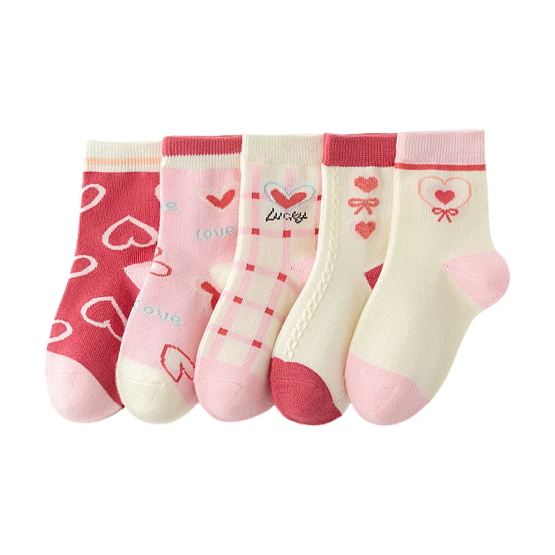 Childrens Socks 5Pairs/lot Children Socks Kids Cute Girls Cotton Outdoor Travel Sports Socks Causual Sports Clothes Accessories childrens socks