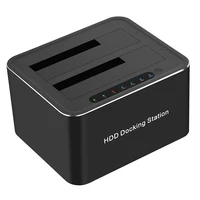 Dual Bay Hard Drive Docking Station USB 3.0 to SATA For 2.5/3.5" HDD SSD Support Offline Clone Dual HDD Dock Mobile  High Speed - Image 2