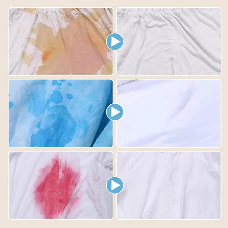 110g Bleach Foam Powder White Clothes Reducing Agent Laundry Bleach Detergent Remove Dyeing Whitening Stains