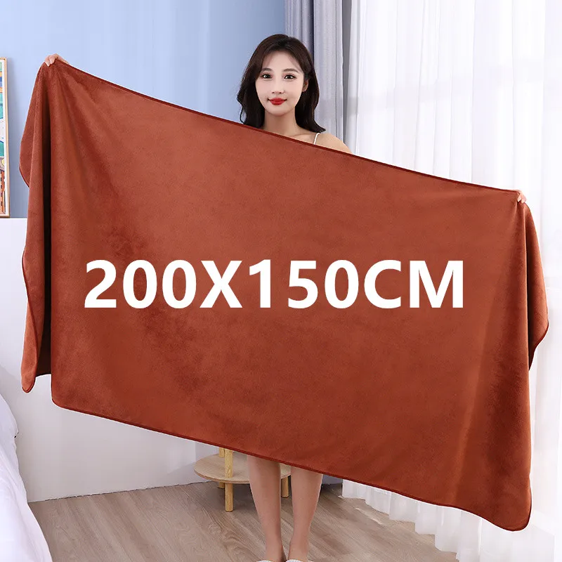 Thickened Large Microfiber Bath Towel-Super absorbent and quick-drying multi-purpose microfiber towel 1