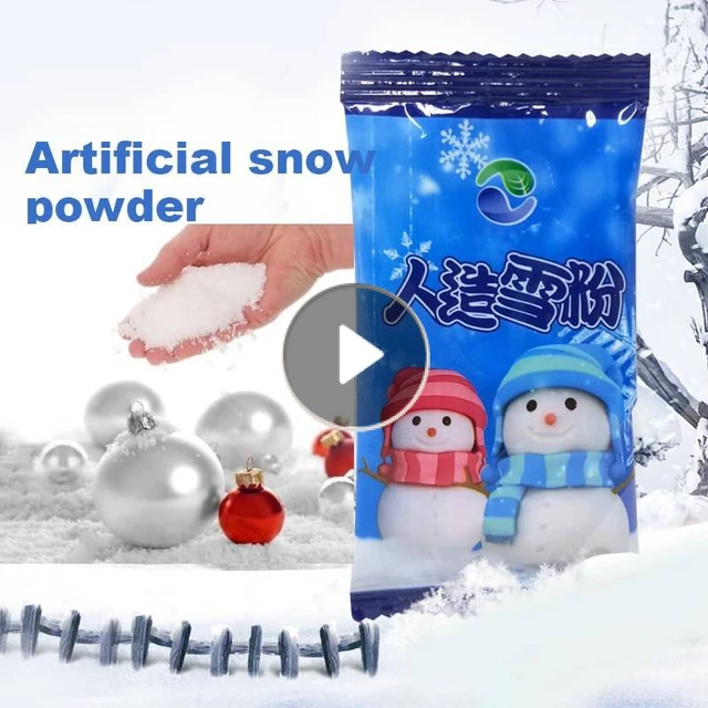 Copos de nieve artificiales de 20/25/100g, polvo de nieve instantáneo  mágico falso para el hogar, boda, Festival de Navidad, decoraciones para  fiestas, regalos - AliExpress