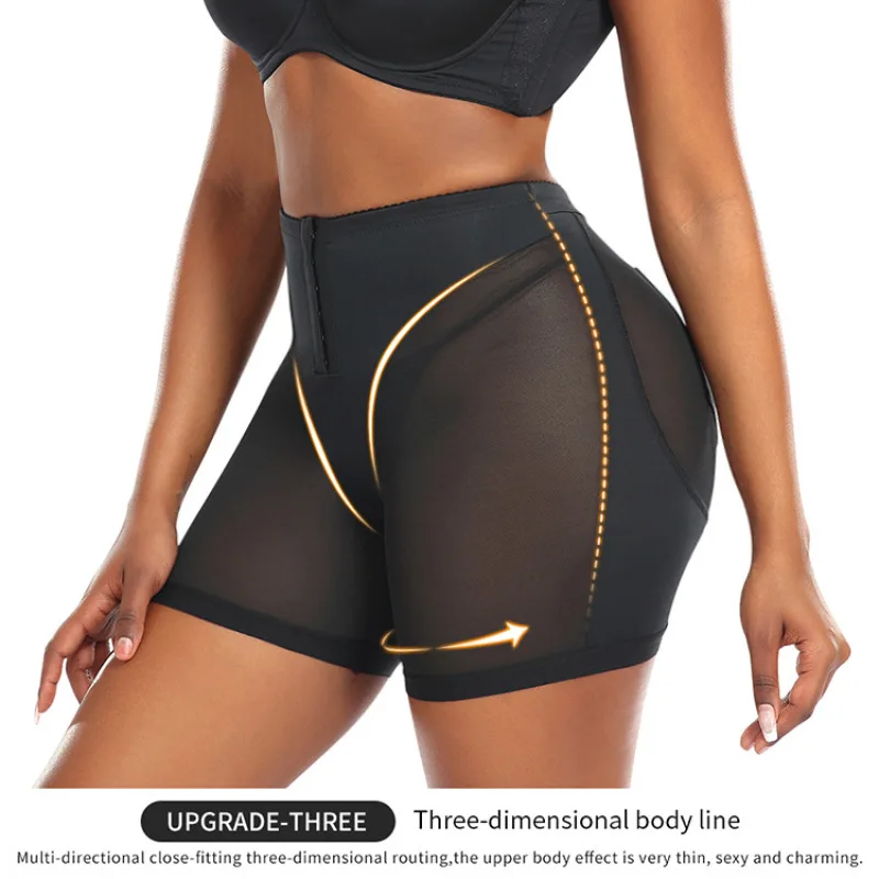 Butt Lifting Panties for Women Plus Size Shorts Mesh High Waist Body Shaper Enhancer Panties Hollow Out Buttocks