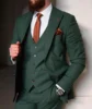 Men's Three Pieces Wedding Suit Single Breasted Peak Lapel Blazer Business Groom Dinner Daily Groom Tuxedos 3