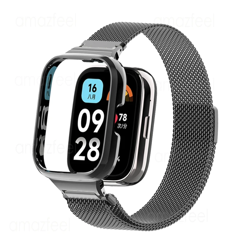 Braccialetto Magnetico Per Redmi Watch 3 Active Strap Case Protector Per Redmiwatch 3 Active Wristband Per Redmi 3 Active Metal Cover