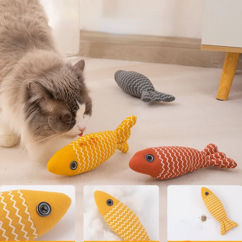 Cat Toys Catnip Pets Toy Cats Supplies Cute Cat Puppy Kitten Teeth Grinding Cat Plush Thumb Pillow Protect Mouth Pet Accessories