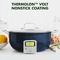 Essential Smart Electric 6QT Skillet Pot, Presets to Sear Saute Stir-Fry and Cook Rice, Healthy Ceramic Nonstick and Dishwasher 2