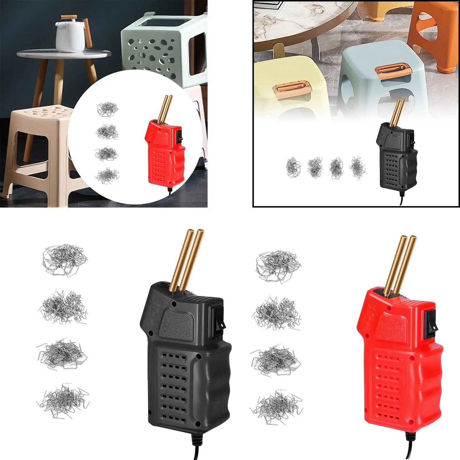 

Hot Stapler Plastic Repair Kit Plastic Welder Kit for Car Parts Kayak Repair