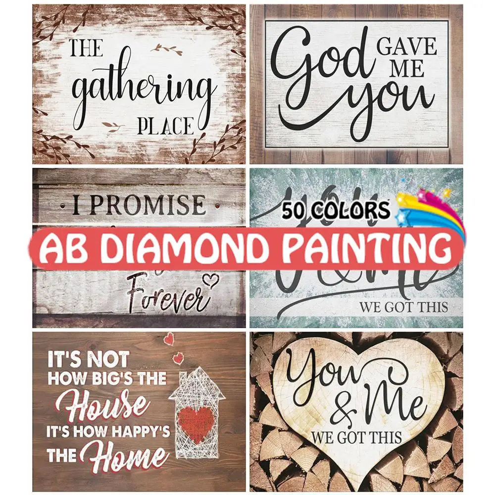 

AB Drill Diamond Painting DIY Blackboard 5D Full Square Round Embroidery Mosaic Cross Stitch Handicraft Decor For Home Gift