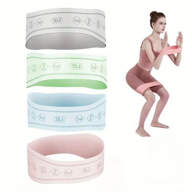 Silicone Butt Ring Yoga Elastic Tension Resistance Band Fitness Female Elastic Ring Stretch Pull Back Buttock Buttock Magic
