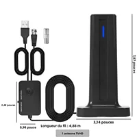Nouvelle antenne récepteur TV numérique DTMB intérieure et extérieure, antenne HDTV numérique haute définition pour ondes terrestres 2
