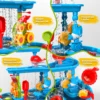 Sand water game table toy 3-Tier Outdoor Water Play Table Toys for Tables Summer Beach Toys for Outside Backyard for Kids age3-8 3