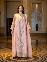 Eid Muslim Party Dress for Women Abaya Jalabiya Evening Long Dresses Sequins Morocco Abayas Kaftan Islam Vestidos Arab Long Robe 2