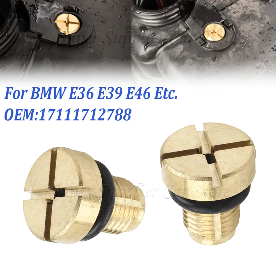 Xwang store Plug Compatibel Met Waterflens Compatibel Met BMW E46 E39 E91 Koelvloeistofuitbreiding Bleeder Schroef E60 E36 E93 E30 E87 E8111537793373 17111712788