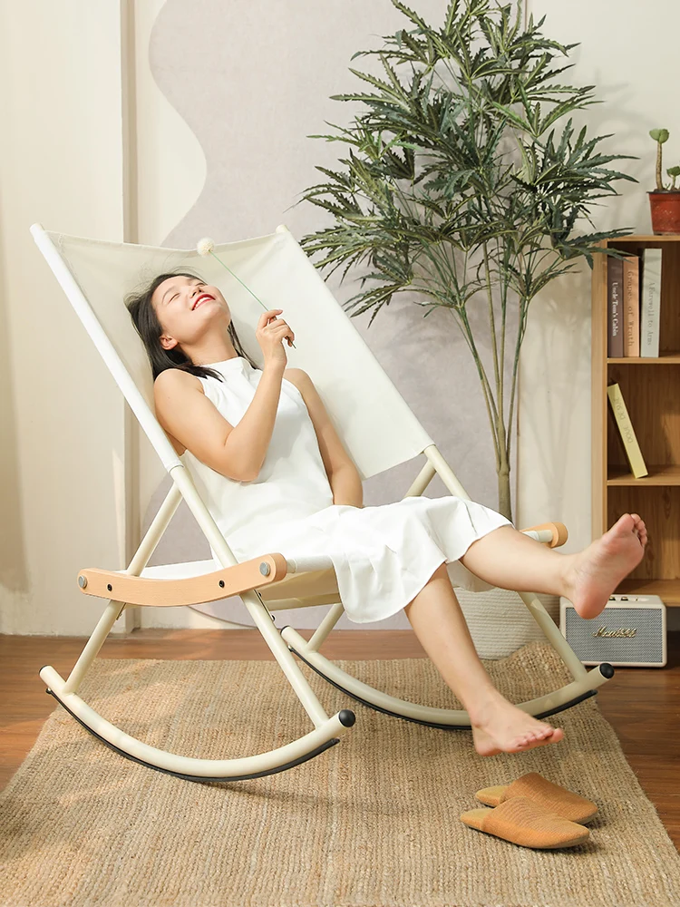 

Rocking Chair Adult Recliner Indoor Balcony Home Nap