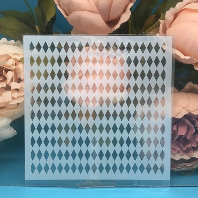 9Pcs/Lot 13cm Board Matrix Bubble DIY Layering Stencils Painting Scrapbook Coloring Embossing Album Decorative Card Template