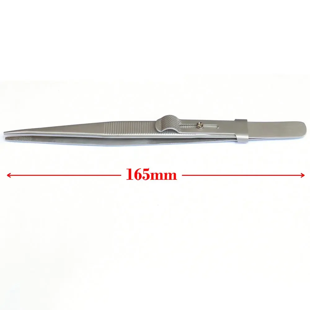Stainless Steel Cartridge Stylus Tweezer LP Vinyl Record Turntable Clamp Clip