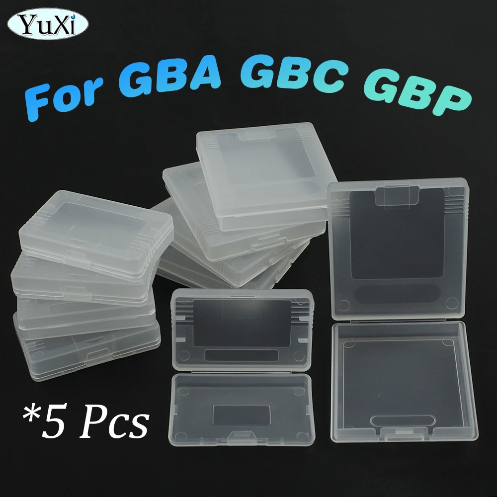 Custodia Per Cartuccia Di Gioco Trasparente Da 5 Pezzi Per Gameboy Advance Gba Gbc Gbp Custodia In Plastica Antipolvere Per Nintend Gameboy Color Pock