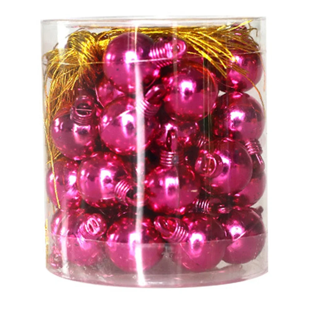 thumbnail image 1 of 48 piezas 1,5 cm Bola de Navidad para árbol de Navidad Adorno colgante para fiesta en el hogar Decoración para árbol Bola colgante para fiesta Navidad, 1 of 5