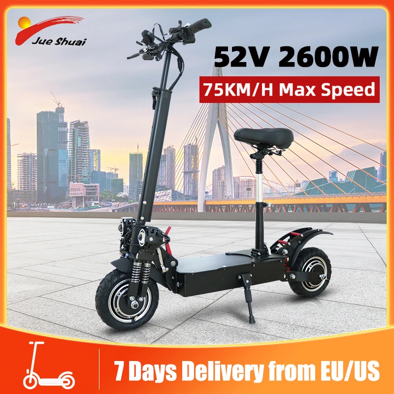 Jueshuai 2600w Dual Motor Electric Scooter 75km/h Electric Scooters