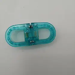 Chic Leopard Print Magnetic Hair Clips - Stylish B Shape Accents (Elliptical Blue)