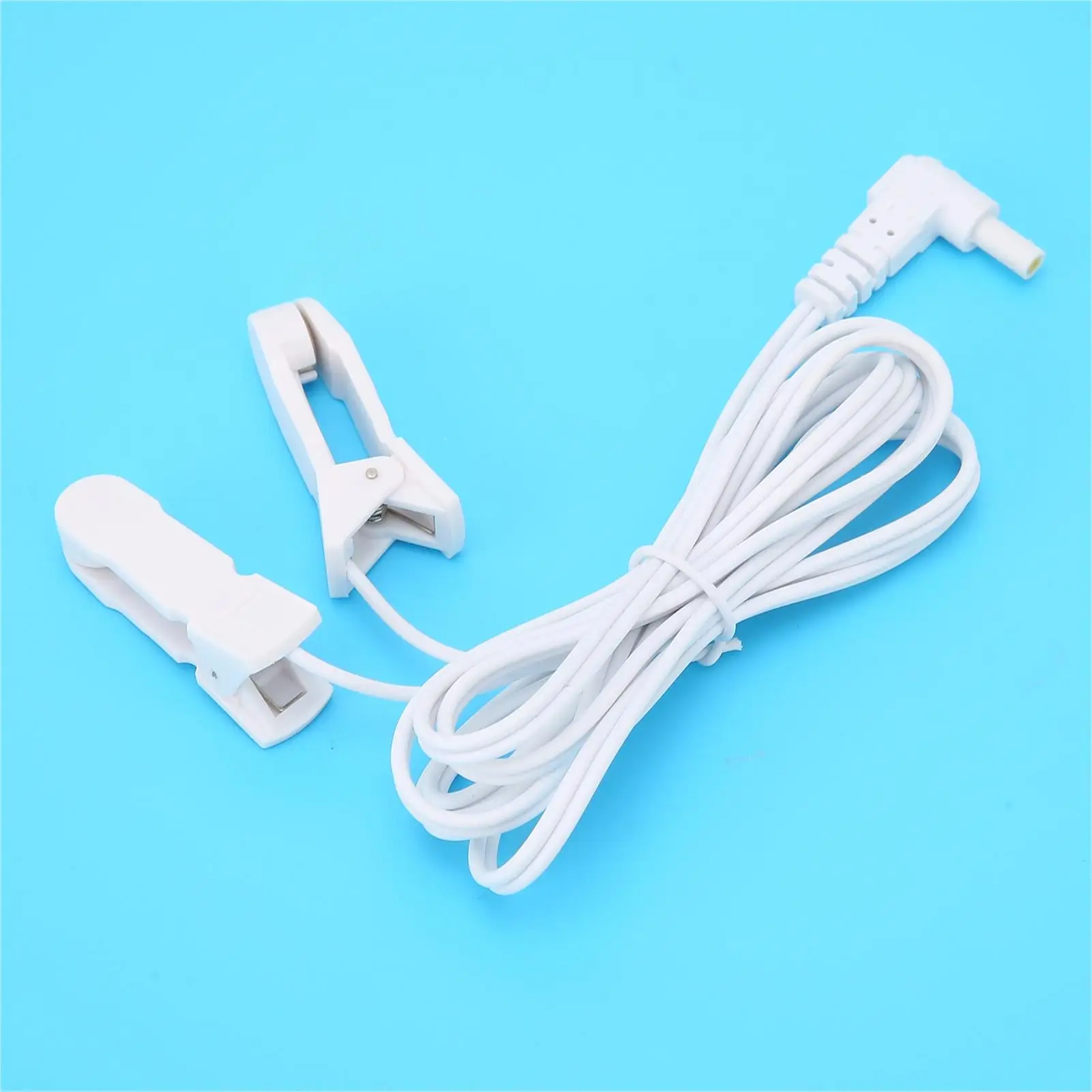 Replacement ear clip electrode wires for tens unit physiotherapy machine 1pc 2.35mm/3.5mm cable