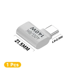 High-Speed USB-C Female to Male Adapter - 140W PD 3.1, Thunderbolt 3, 40 Gbps Data Transfer, 8K Display Extension Connector (4)