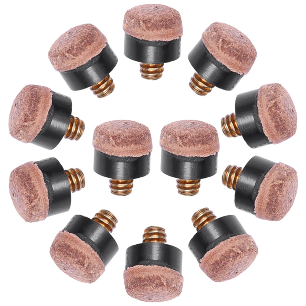 

25 Pcs Pool Cue Tip Accessories for Billiard Supplies Tips Replacement Kit Parts Screw Rod Stick Cues