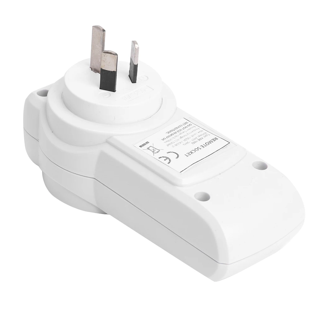 AU Plug 433.92MHz House Power Outlet Light ON/OFF Switch Socket 240V 50Hz 10A Wireless Remote Control Socket Smart Power Outlet