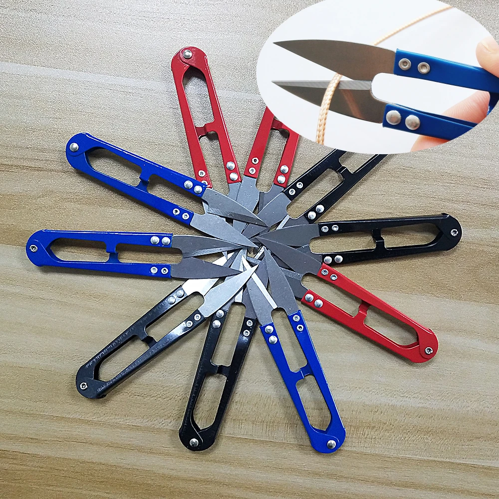 U Shape Stainless Steel Yarn Cutter Sewing Scissors Nippers Clippers Embroidery Craft Tailor Scissor Convenient Shears |