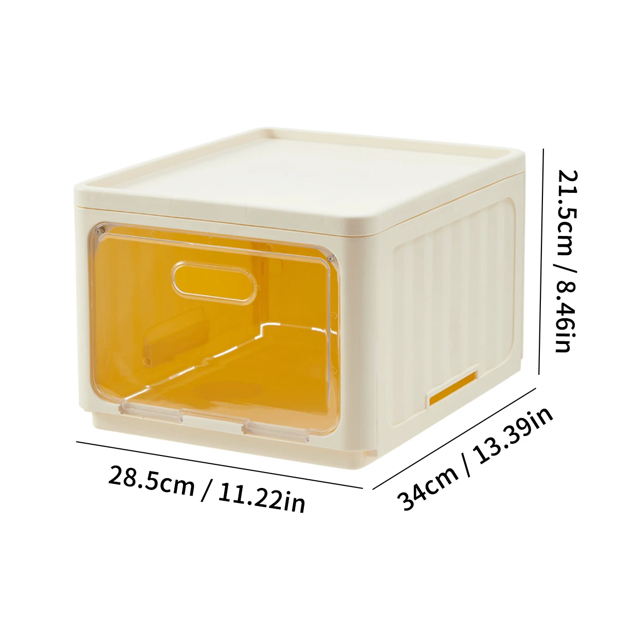 WORTHBUY Foldable Shoe Rack Plastic Collapsible Storage Box Stackable Foldable Shoe Box With Lid Multifunctional Organizer