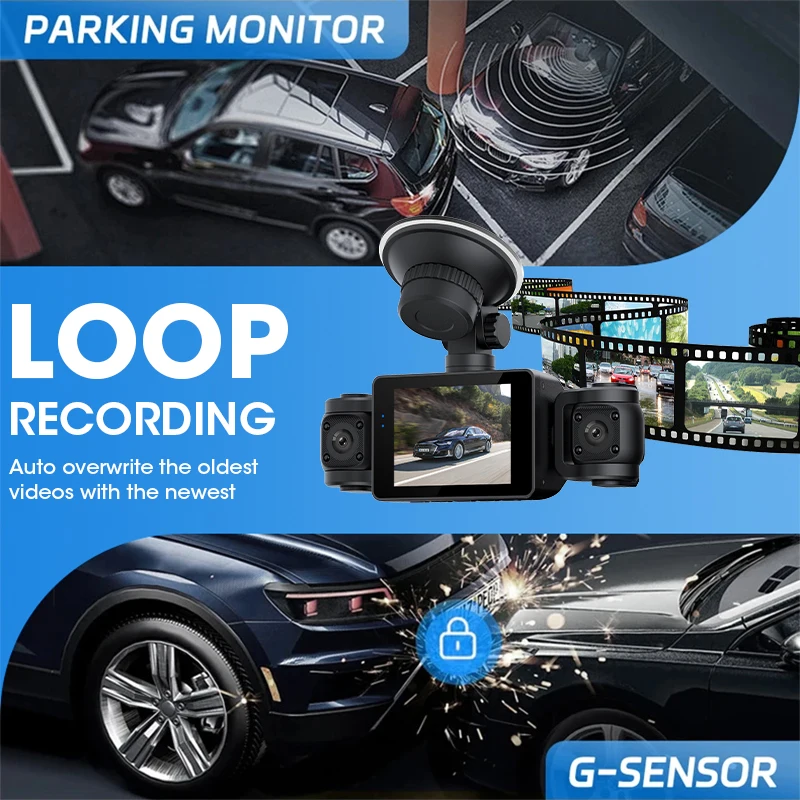 1080P UHD Car DVR Dash Cam Night Vision & Loop Recording WIFI Video Recorder Rear View Camera Support Vehicle Remote Control