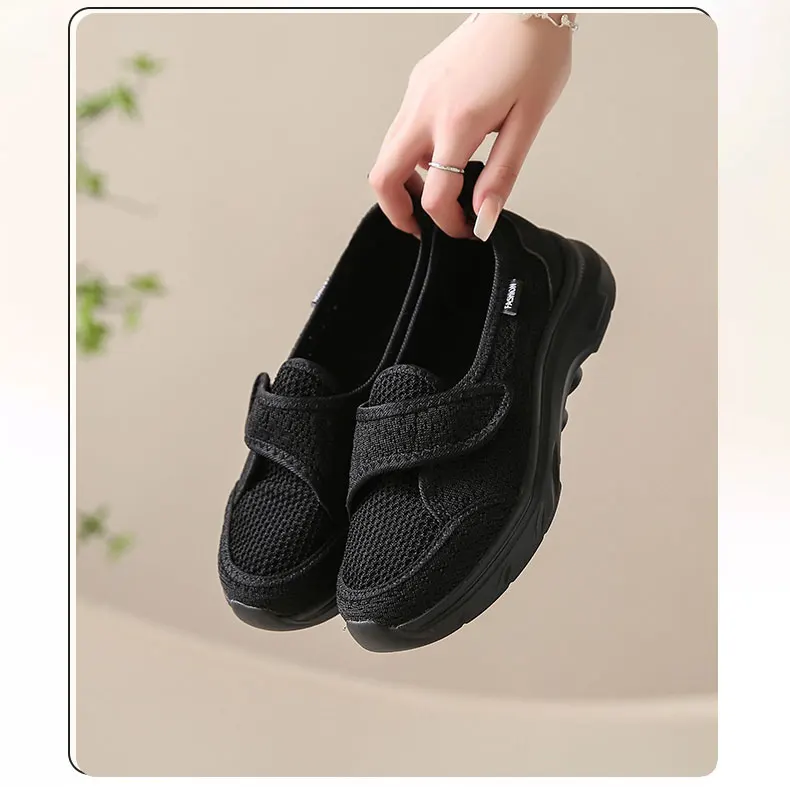 Women Walking Shoes Mesh Light Fitness Loafer Summer Spring Sports Outdoor Mother Girls Flats Breathable Sneakers Big Size 35-42
