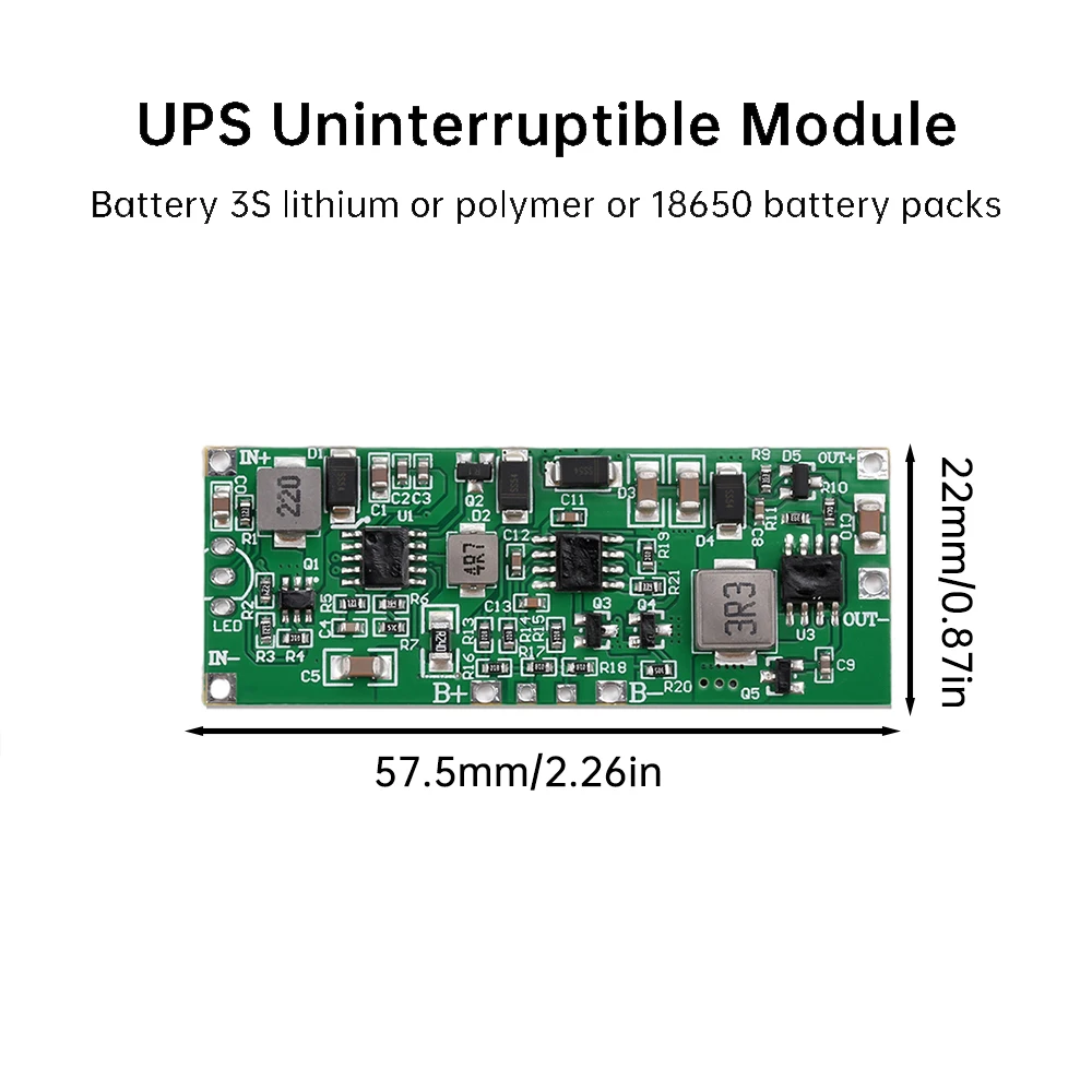DC 12V 36W 3A Fast Charge Uninterruptible Power Supply 3S 18650 Lithium Battery Charger Module UPS Module Automatic Switching dc power supply uninterruptible power supply portable ups mini ups