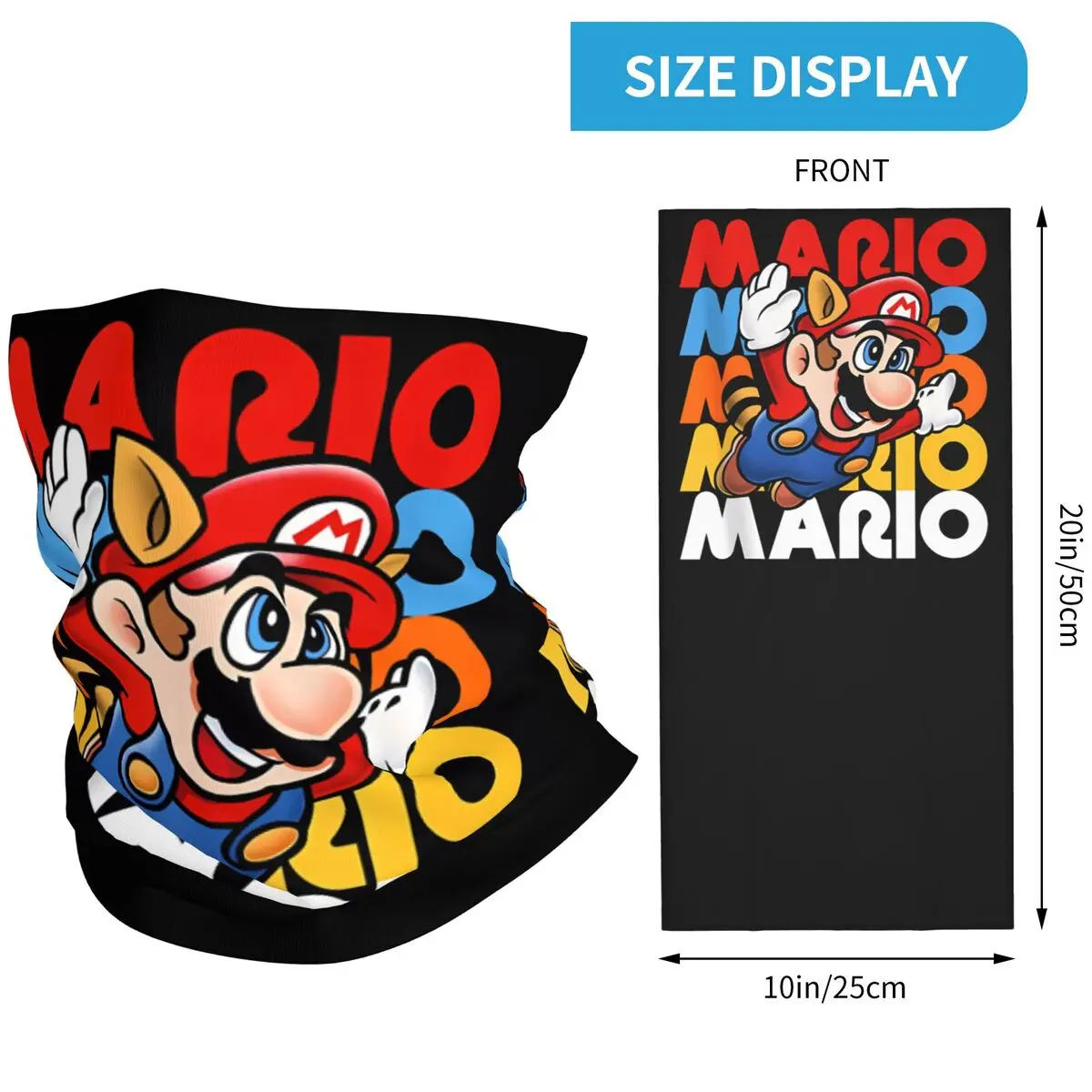 Mario Super Bros Balaclava Running Travel Cycling Mask Sun Protection Soft Bike Face Masks Spring Funny Scarf Bandana