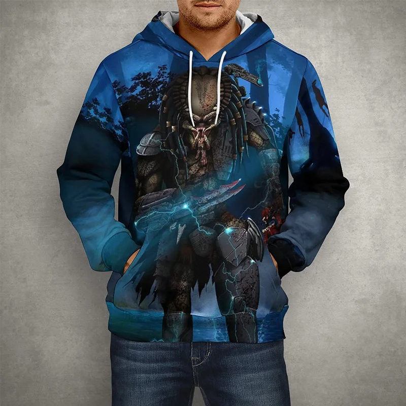 

2022 Spring Autumn New Movie Alien 3D Print Fashion Zip Up Hoodie Men Women Children Casual Long Sleeve Cool Zip Hoodie Tops