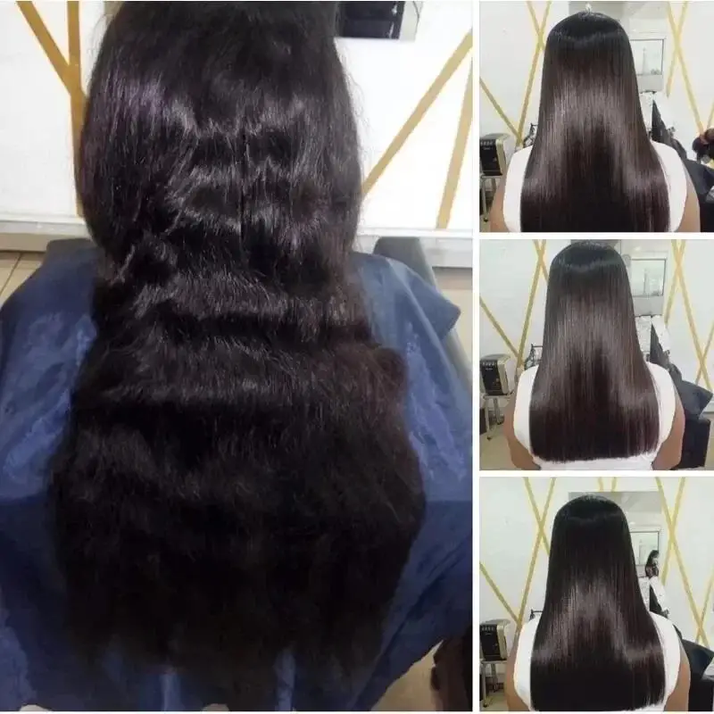 Hair Straightening Cream And Comb Set Nourishing No Hurting Repair Damaged Hair Keratin Smooth Care Improving Frizziness Tools