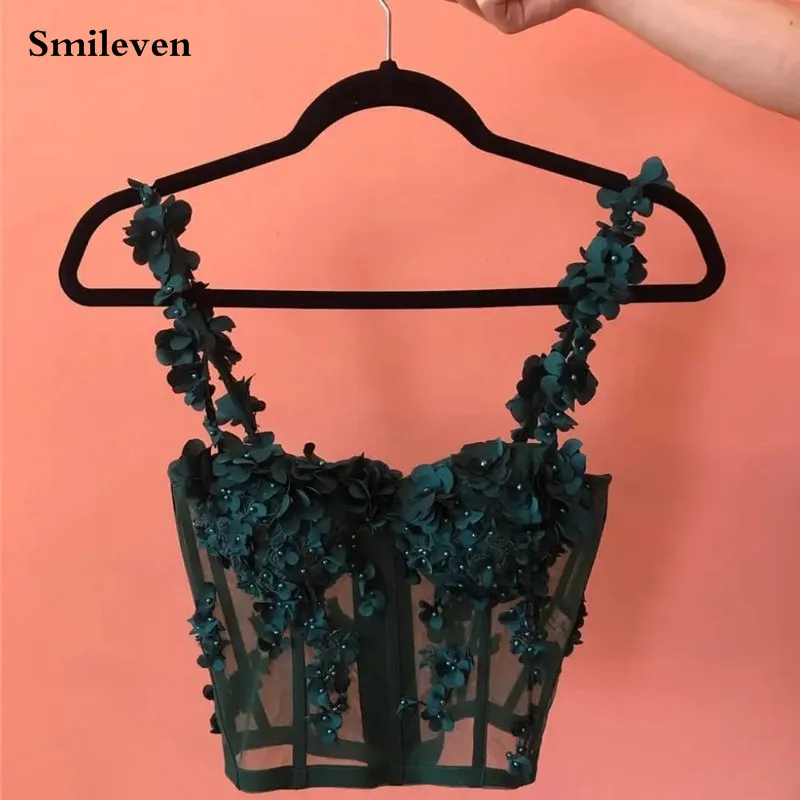 

Smileven 3D Flowers Sweetheart Corset Shapewear For Formal Evening Dress Prom Dresses Elegant Evening Party Gowns 2022