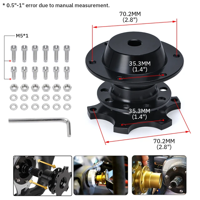 Universal Cnc Rennwagen Lenkrad Schnellverschluss Nabe Adapter