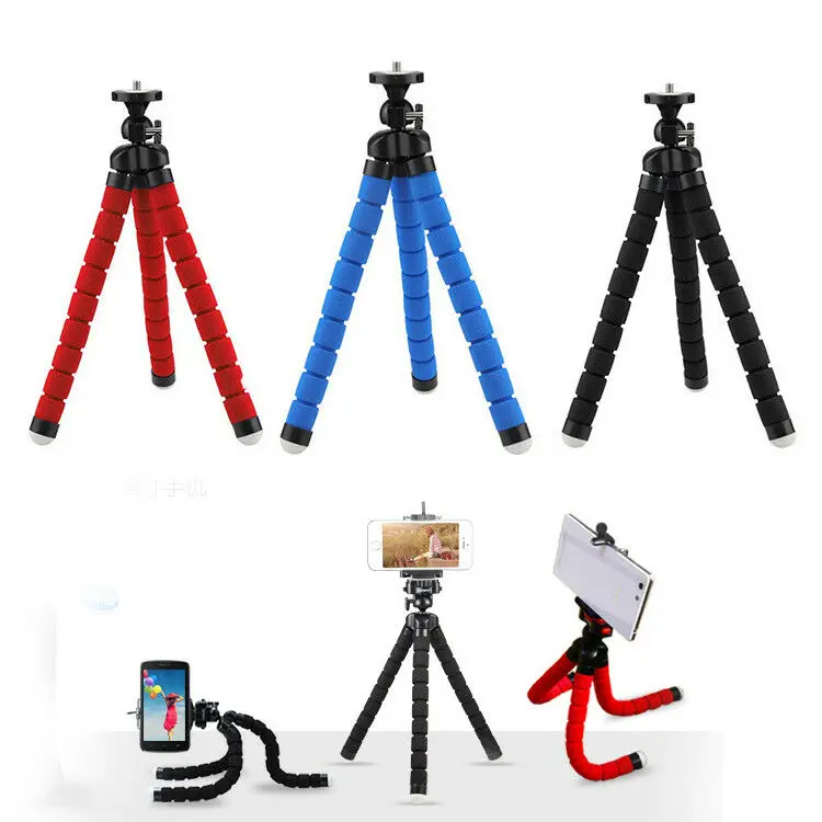 Black Tripod for ISAW EDGE 4K Action Camera Flexible Gorilla Octopus Mount Stand 