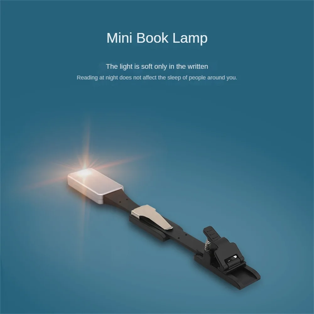 

LED USB Rechargeable Reading Book Light With Detachable Flexible Clip Portable Lamp Kindle eBook Readers Night Light Bedroom New