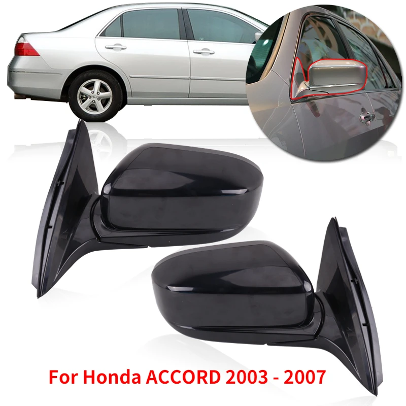 CAPQX 1Pair 5Pin For Honda ACCORD 2003 2007 side rear view mirror