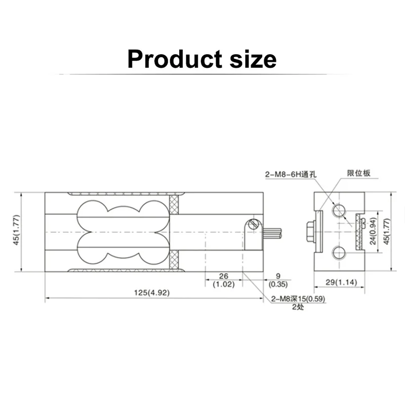 ZEMICL6C 3-50kg Load Cell High-precision Weighing Sensor Aluminum Alloy Anti-corrosion Durable Electronic Count Valuation Scale