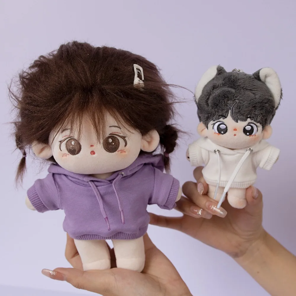 Conjunto De Ropa Deportiva Para Muñecas De Peluche De 20 Cm - Sudadera Y Pantalón Blancos, Regalo Adorable