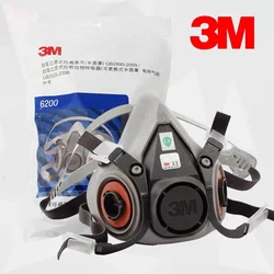 Advanced Protective Half Mask for Paint, Chemical, and Industrial Dust Filtration (6200 - 1)